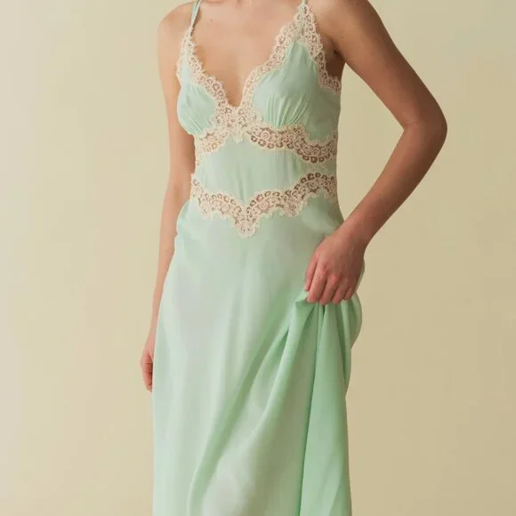 NWT DOEN Venus Dress in Creme De Menthe Size Small - Picture 5 of 13